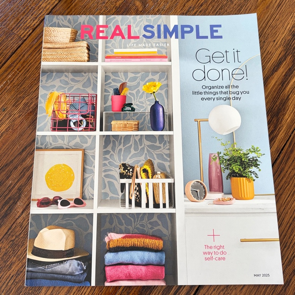 Real Simple Magazine - May 2025   home organization organizer organizers decor